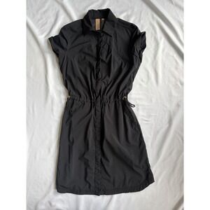 INDYEVA Women's Pilvi Dress - XS/TP Black Athleisure Drawstring